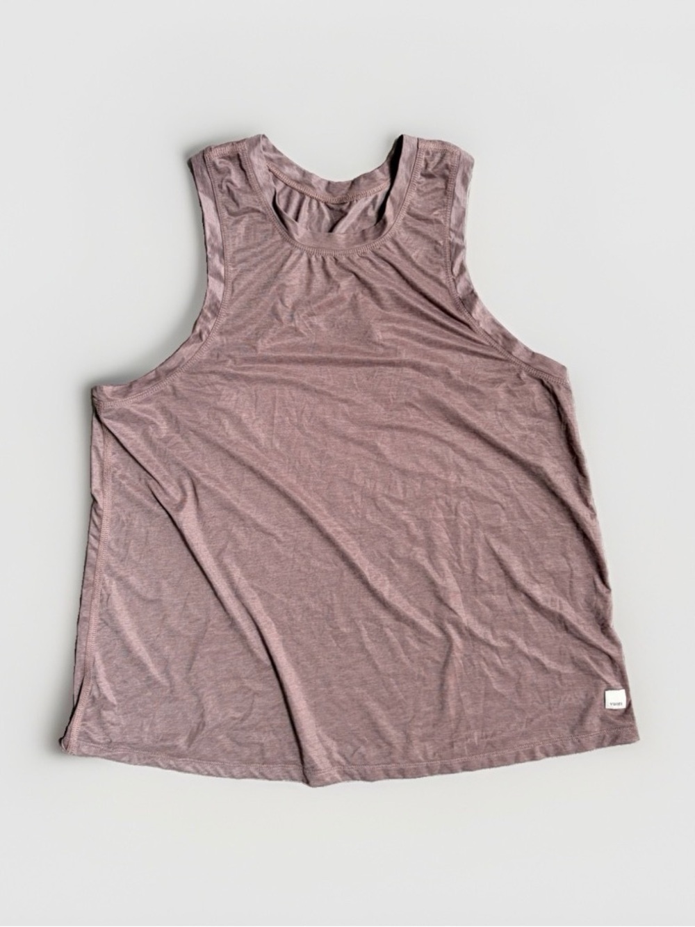 Vuori Mod Tank Top Womens Medium M Heathered Pink Mauve Racerback VW174